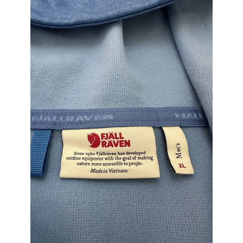 Fjallraven Abisko Trail Fleece Hooded Jacket 82257 Full Zip UN Blue Men’s XL